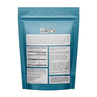 Truvani Wild Caught Unflavored Marine Collagen Powder, 6.35 Oz