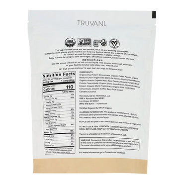 Truvani Protein Plus Energy Vanilla Latte Drink Mix, 15.87 Oz