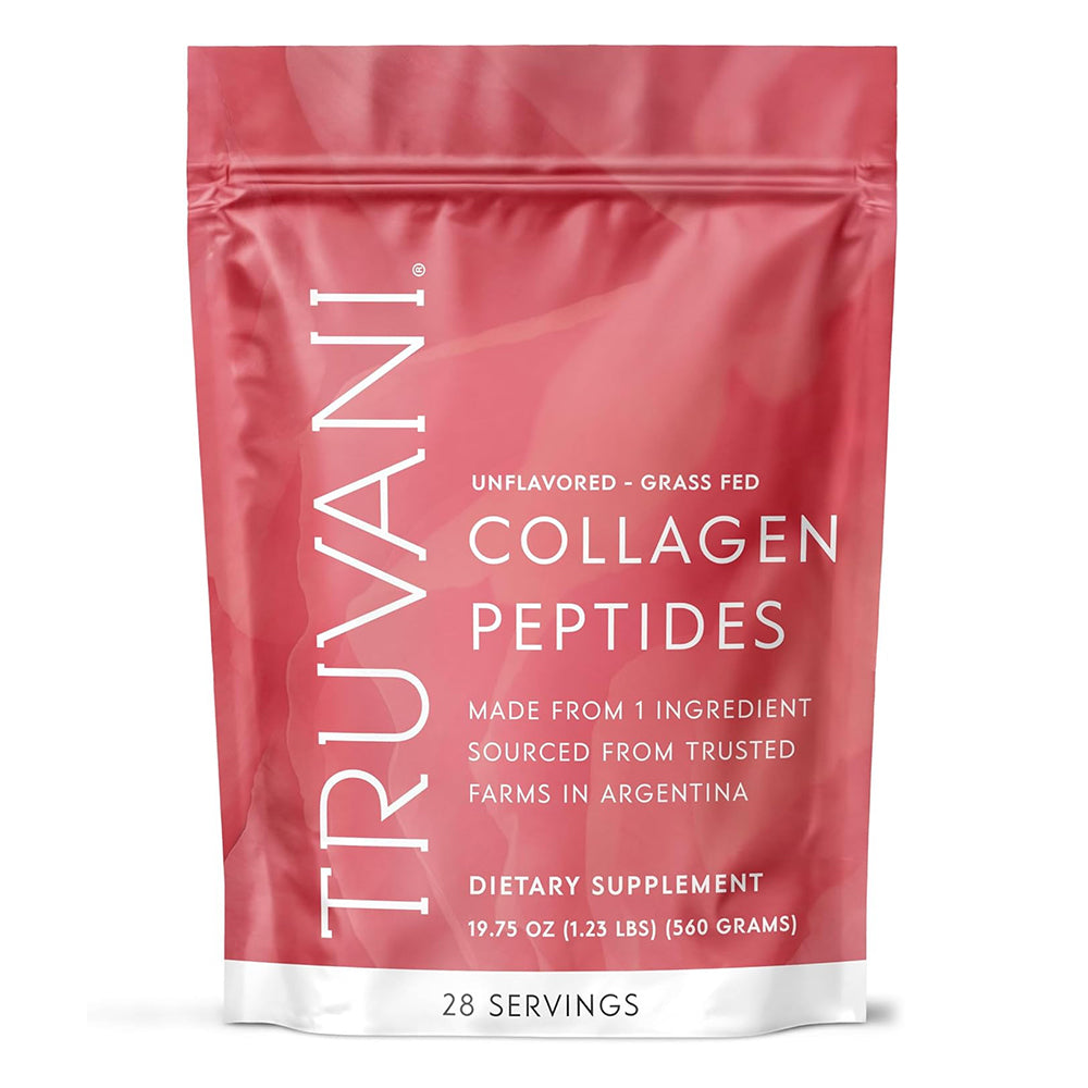 Truvani Unflavored Collagen Peptides Powder for Skin Hair Nails and Joint Support 19.75Oz (560g)