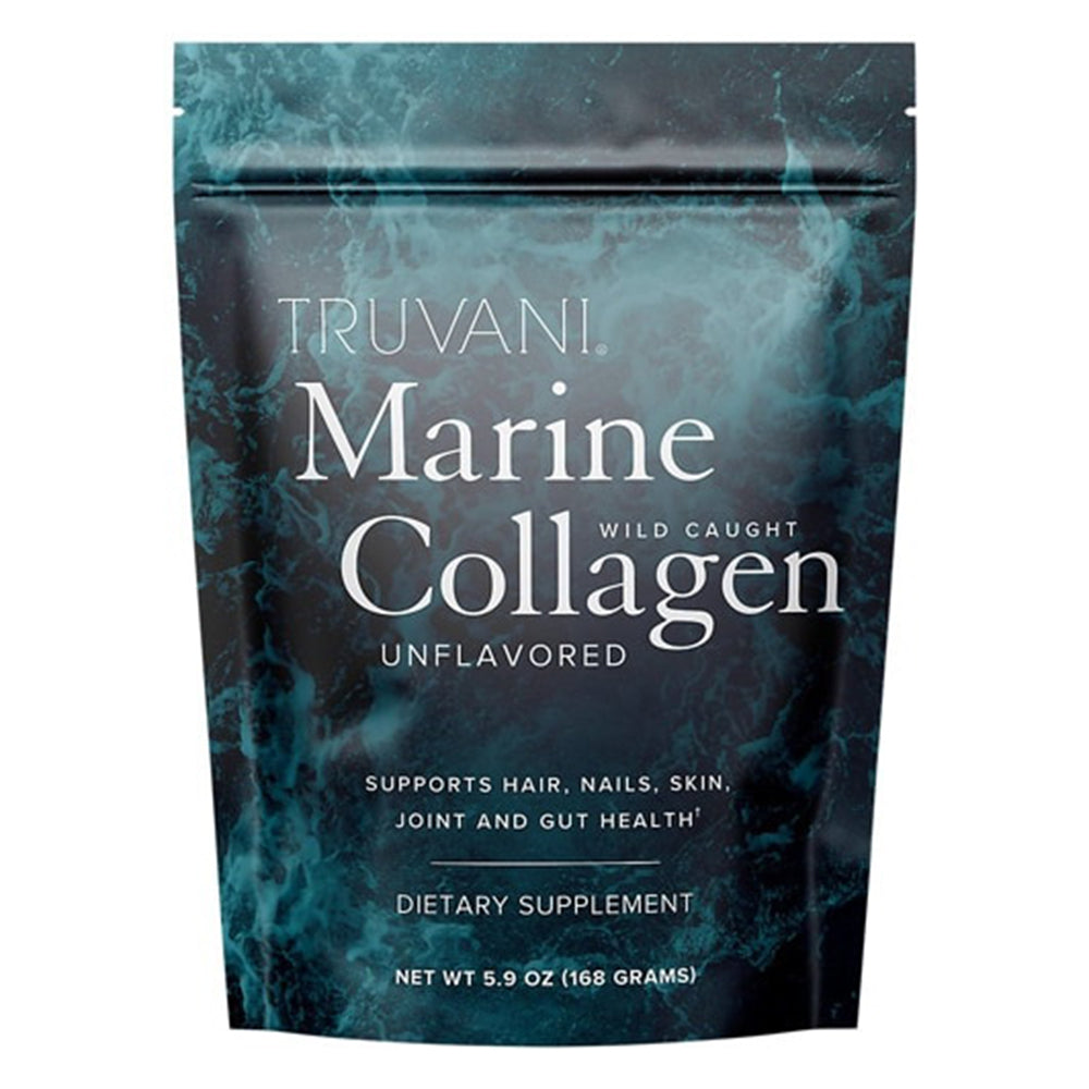 Truvani Wild Caught Marine Collagen Powder Unflavored for Skin Hair Nails Joint and Gut Health Support 5.9Oz (168g)