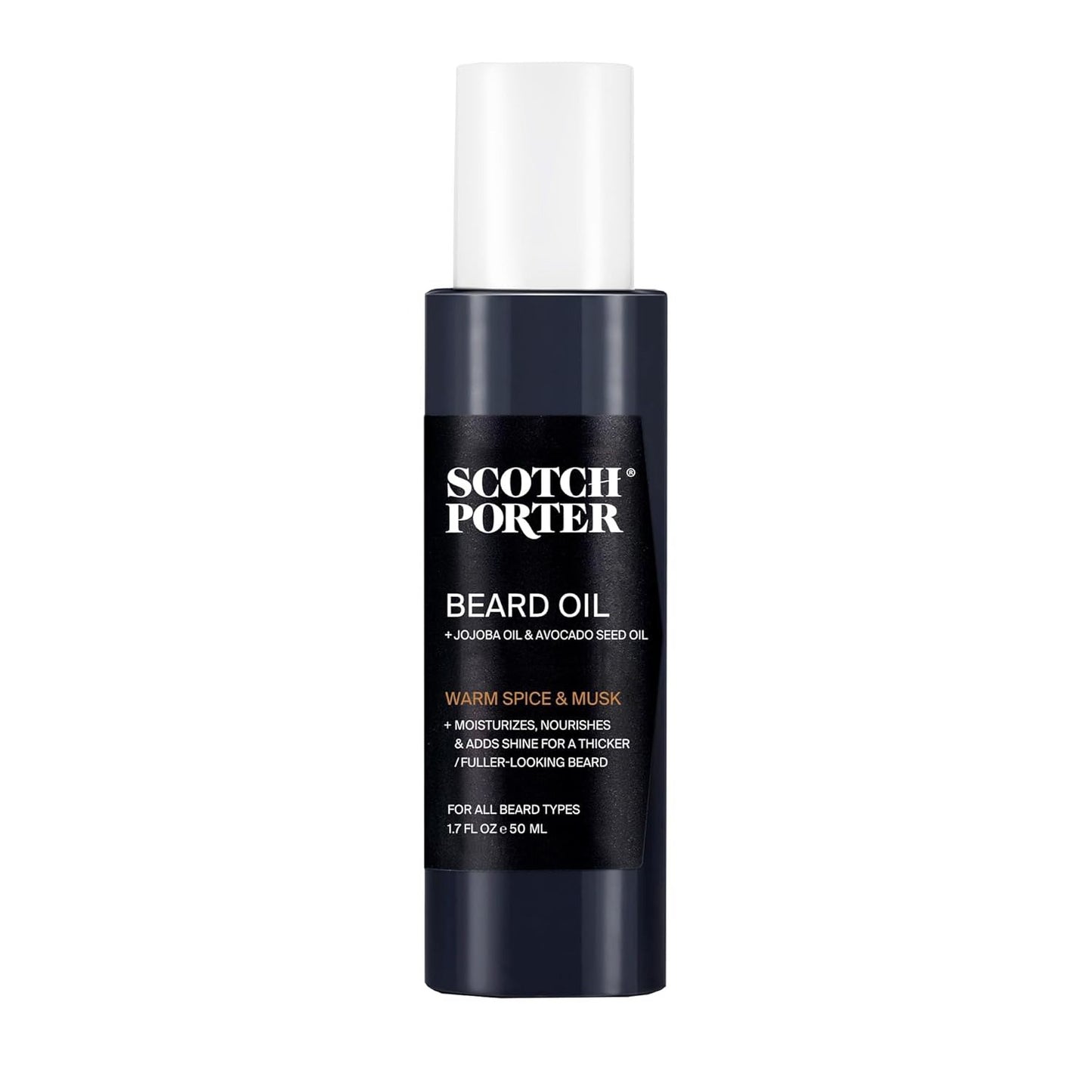 Scotch Porter Smoothing Beard Oil and Nourishing Oil for a Frizz-Free and Healthier Looking Beard 1.7Oz (50ml)