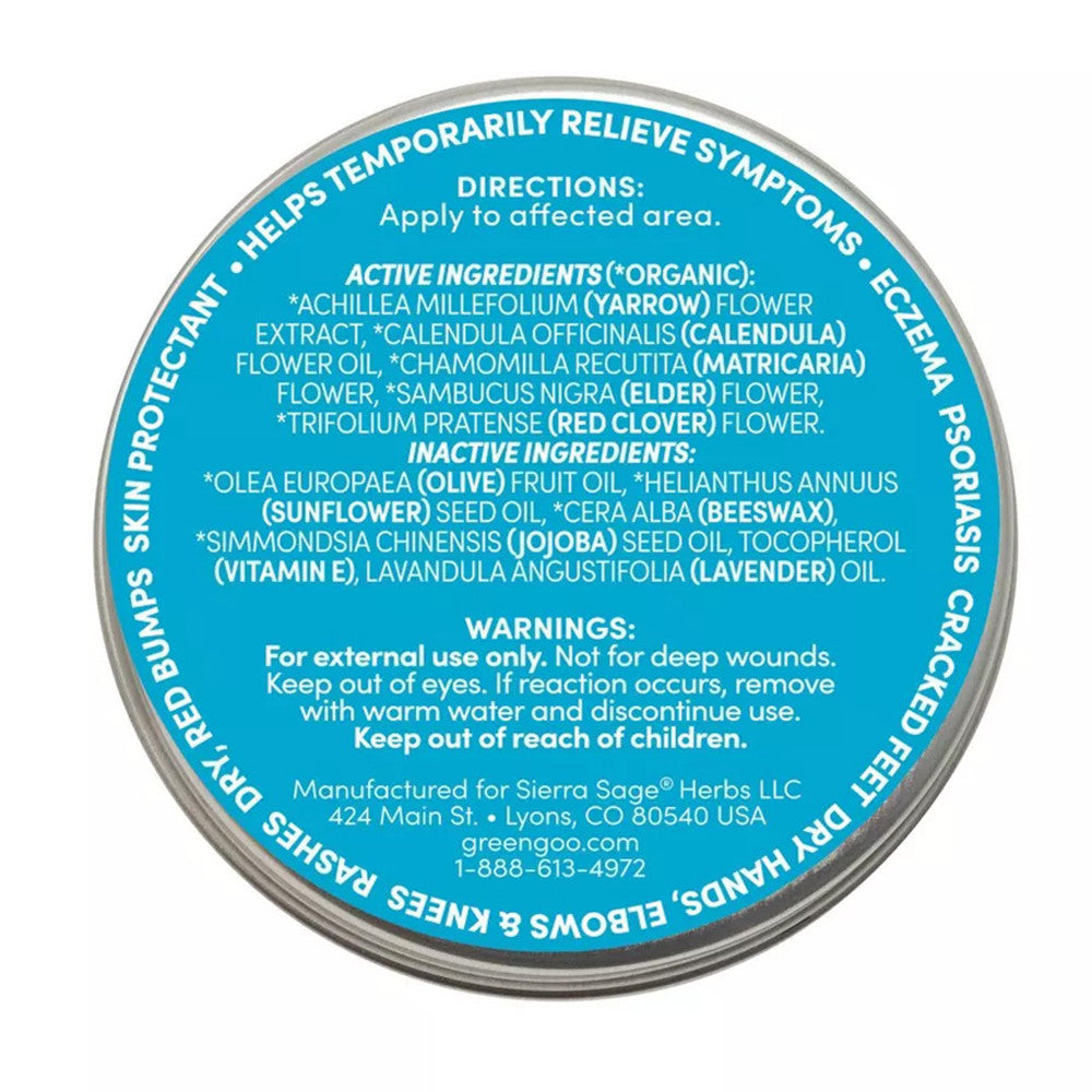Green Goo All-Natural Skin Care for Dry Skin, Large Tin, 1.82 Oz