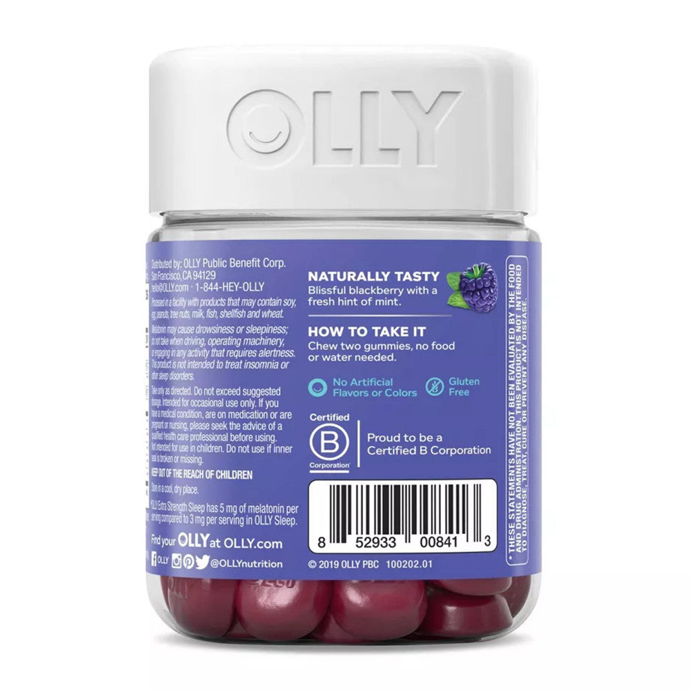 Olly Sleep Extra Strength Gummies, Blackberry Zen, 50 Ea