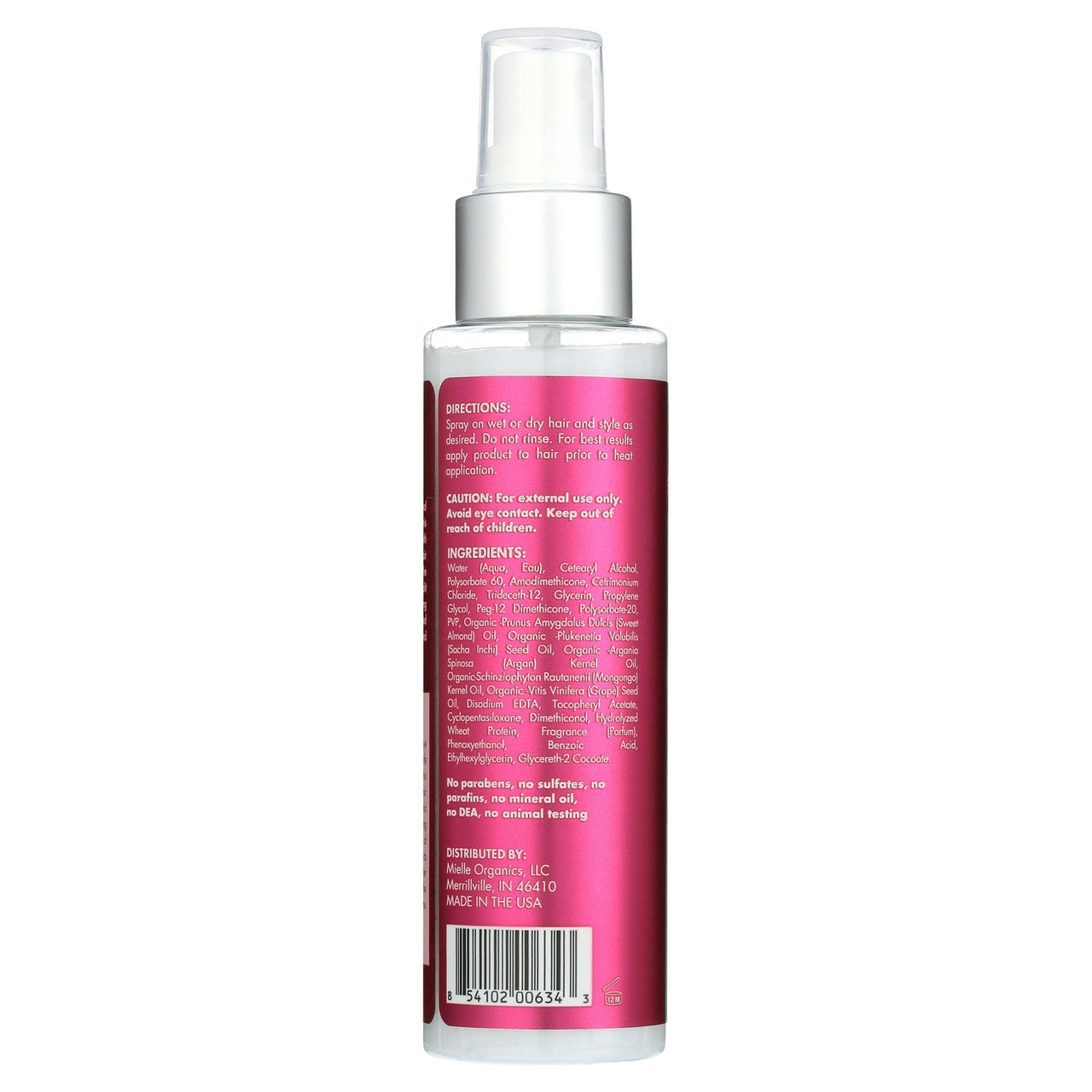 Mielle Organics Mongongo Oil Thermal and Heat Protectant Hair Spray, 4 Oz