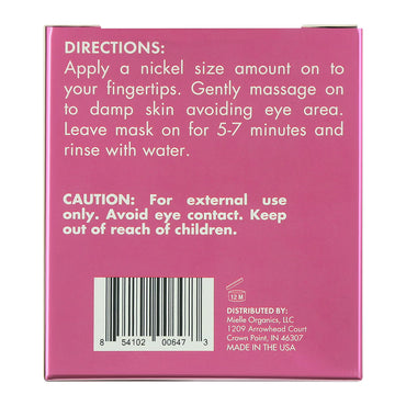 Mielle Natural pomegranate and honey hydrating face mask, 3.5 Oz