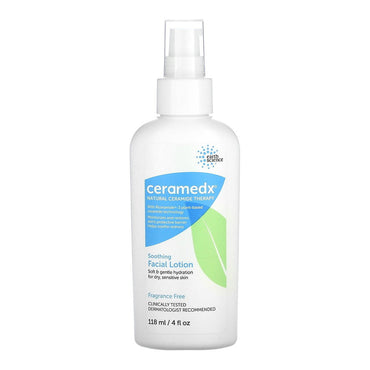 Ceramedx Natural Ceramide Therapy Soothing Facial Lotion, 4 Oz