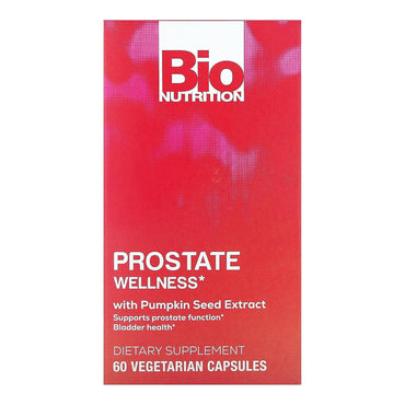 Bio Nutrition Prostate Wellness Vegetarian Capsules, Pumpkin Seed Extract - 60 Ea