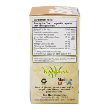 Bio Nutrition Thyroid Wellness Capsules for Thyroid Support, 60 Ea