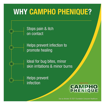Campho-Phenique Pain and Itch Relief Antiseptic Gel, 0.5 Oz