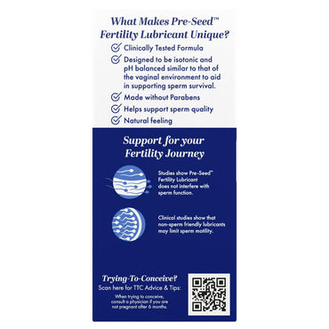 PreSeed Fertility Friendly Lubricant For Couples Trying to Conceiv, 1.4 Oz