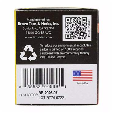 Bravo Tea Chaga Mushroom Herbal Tea Bags, 20 Ea