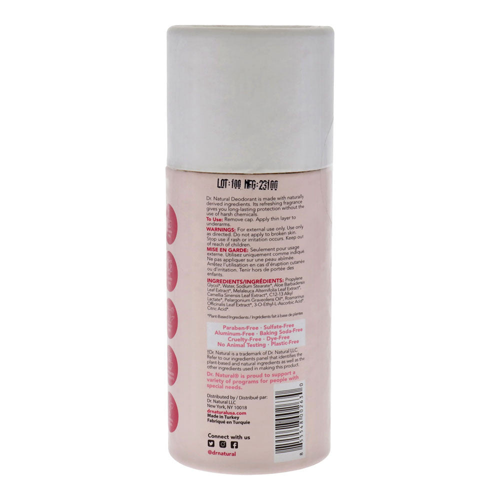 Dr. Natural Deodorants Stick, Wildflower, 3 Oz