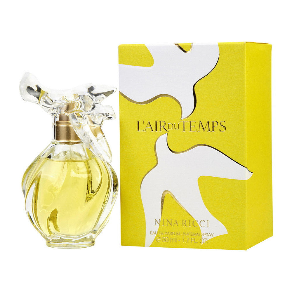 L Air Du Temps by Nina Ricci for Women EDT Spray With Bird Cap, 1.7 Oz