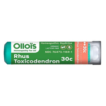 Ollois Rhus Toxicodendron 30c Organic Lactose Free Homeopathic Pellets, 80 Ea