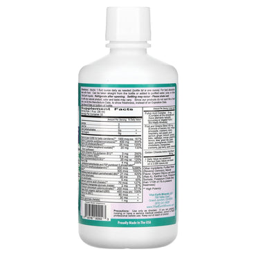 Vital Earth Super Multi High Potency Liquid, Natural Passion Fruit Flavor - 32 Oz