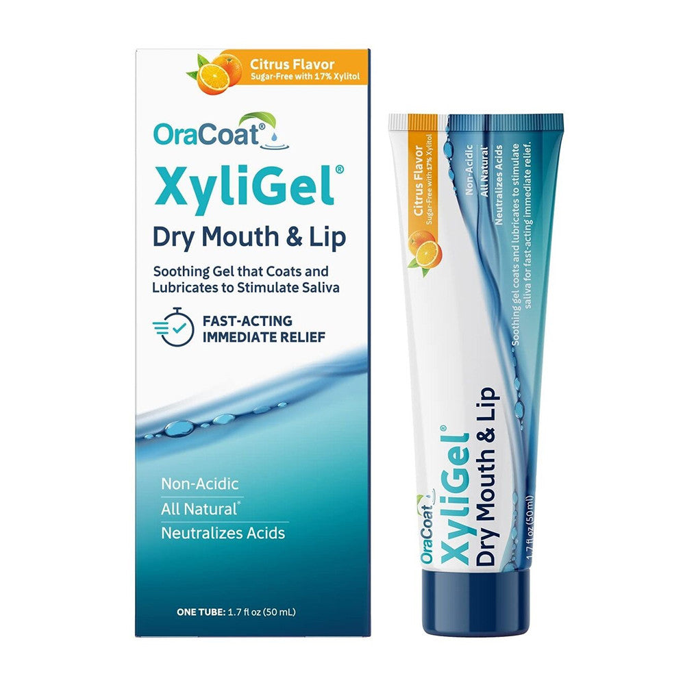 Ora Coat XyliGel Soothing Dry Mouth And Lip Moisturizing Relief Gel with Xylitol, 1.7 Oz