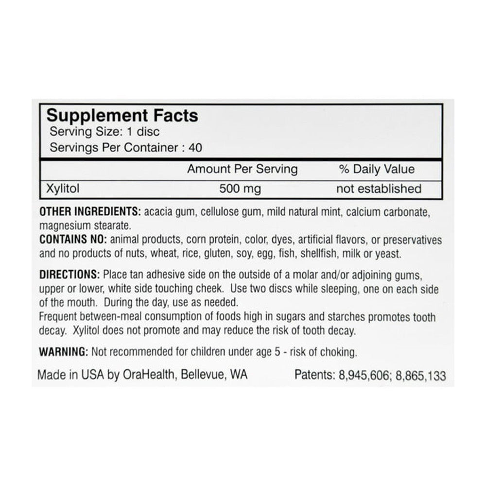 Oracoat Xlyimelts For Dry Mouth Adhering Discs, Mild Mint, 40 Ea
