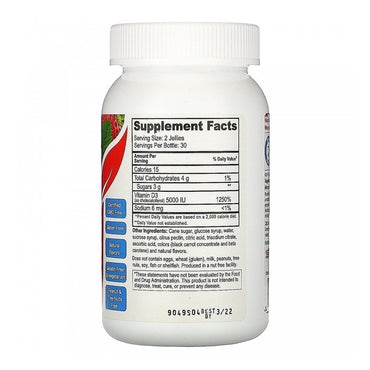 YumVs Complete Vitamin D 5000 IU Supplement Jellies, 60 Ea