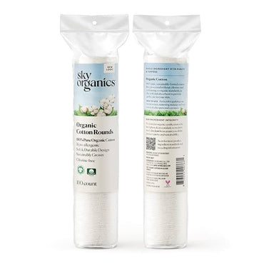 Sky Organics Organic Cotton Rounds, 100 Ea
