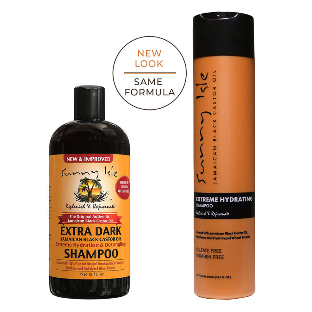 Sunny Isle Jamaican Black Castor Oil Extra Dark Extreme Hydrating Shampoo, 12 Oz
