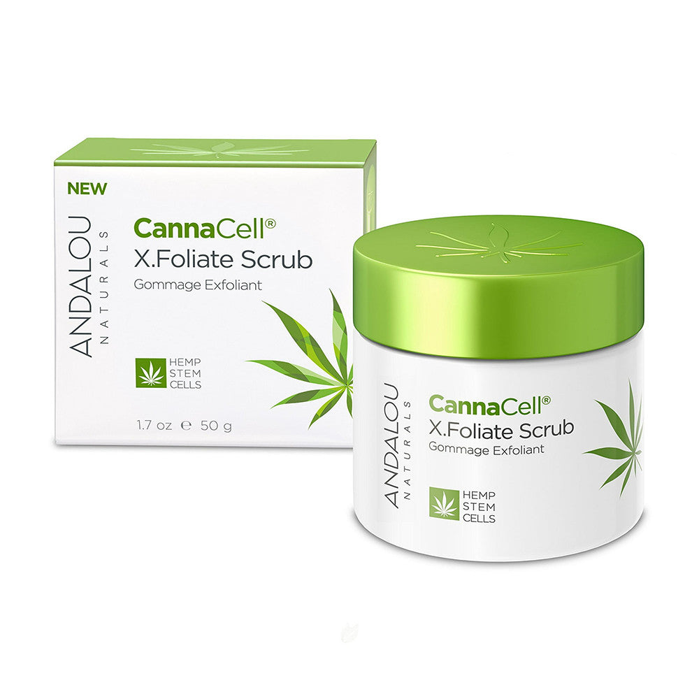 Andalou Naturals CannaCell X.Foliate Facial Scrub, 1.7 oz.