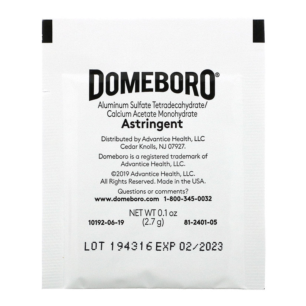 Domeboro Soothing Soak Rash Relief Plus Drying Action Powder Packets, 12 Ea