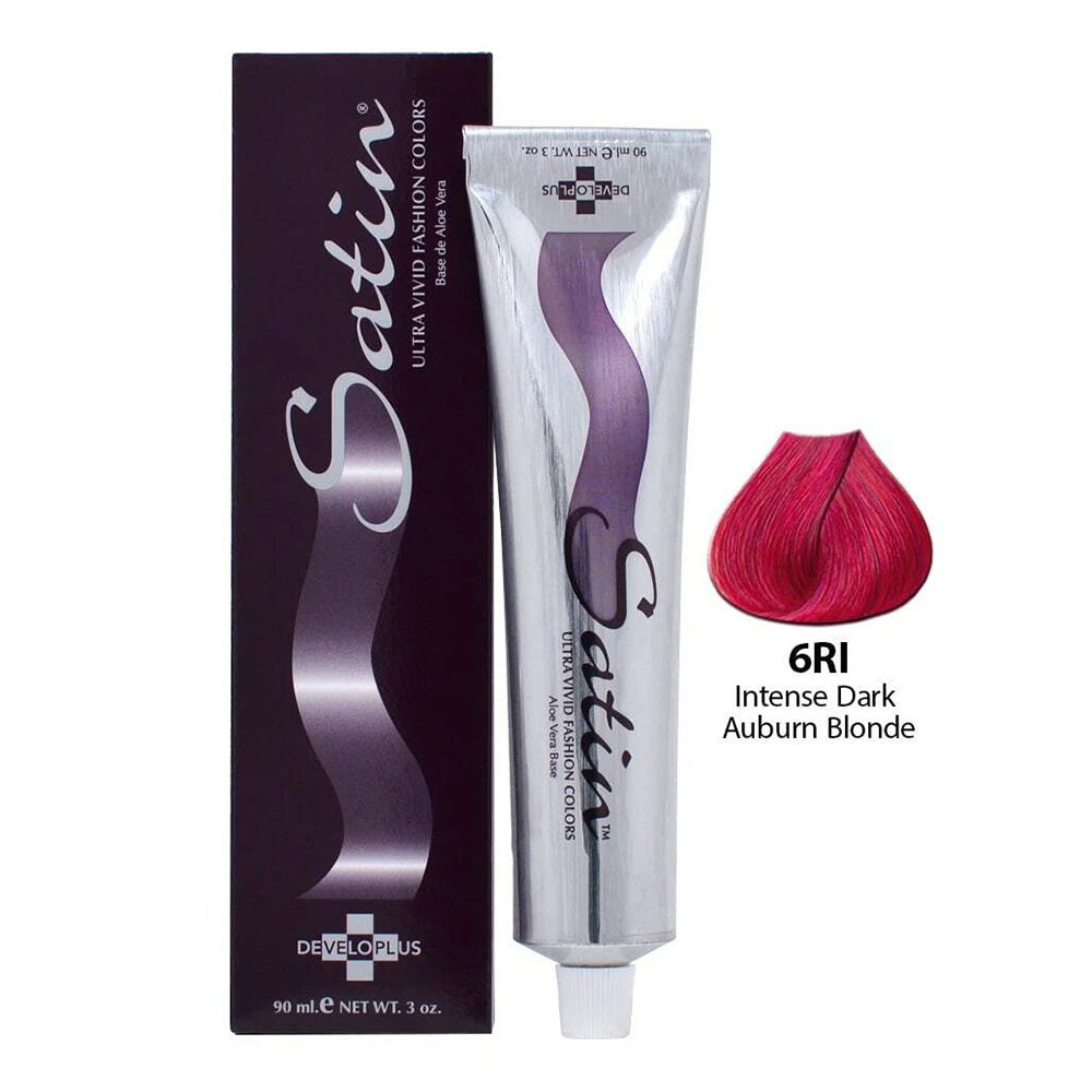 Satin Hair Color 6Ri Intense Dark Auburn Blonde Shade 3Oz (90ml)