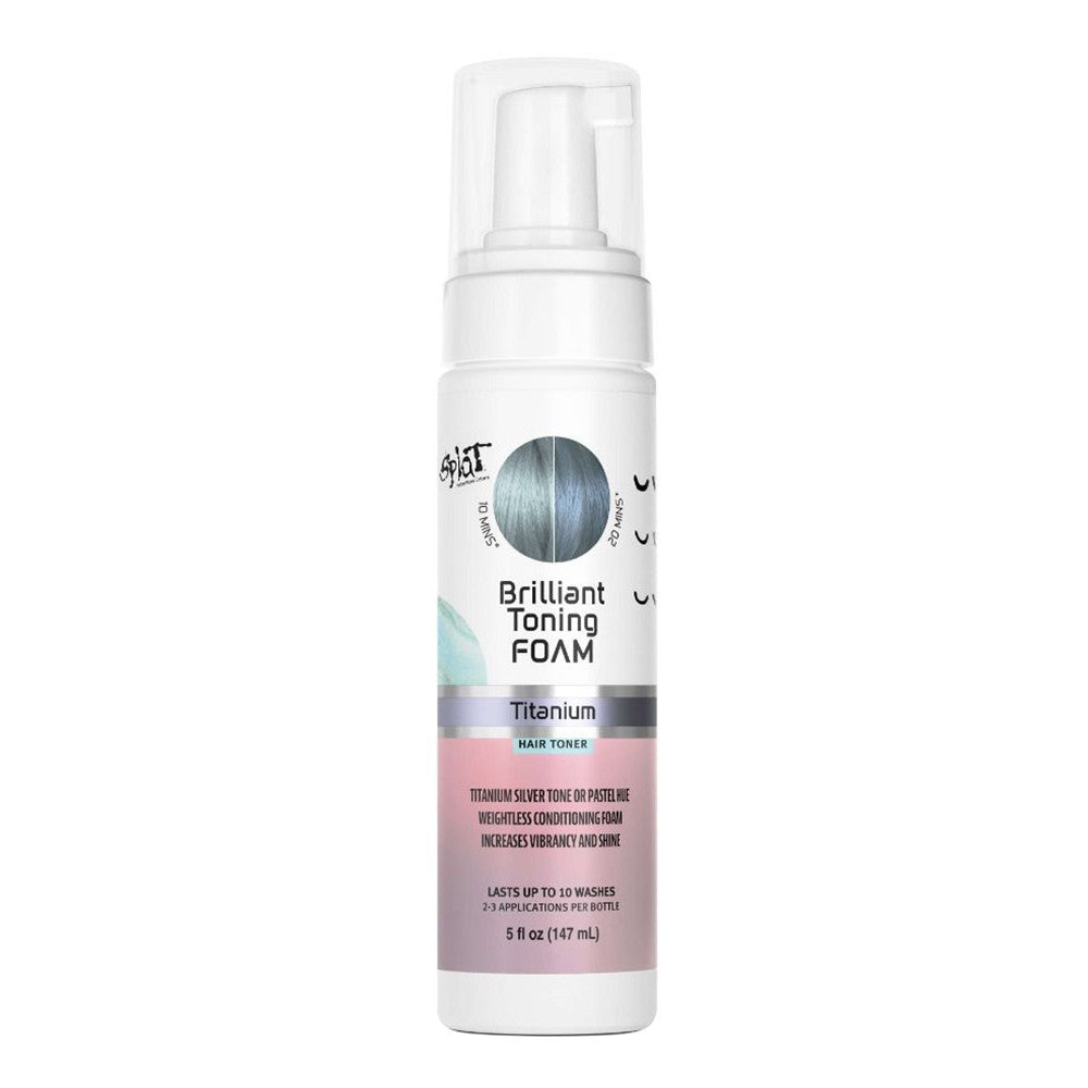 Splat Brilliant Toning Foam Temporary Hair Color, Titanium, 1 Ea