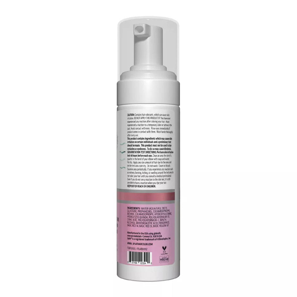 Splat Brilliant Toning Foam Temporary Hair Color, Rose Gold, 1 Ea