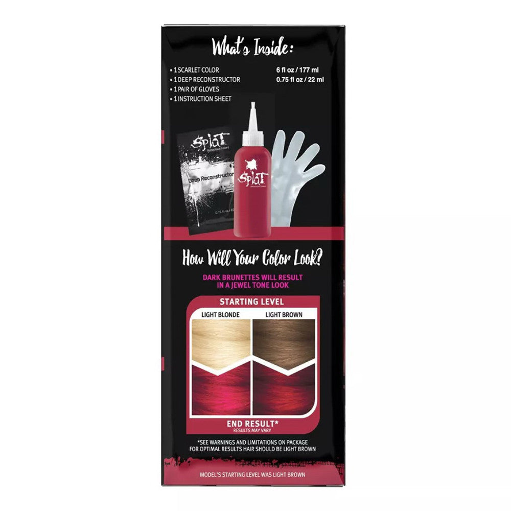 Splat Midnight Hair Color, Scarlet, 1 Ea