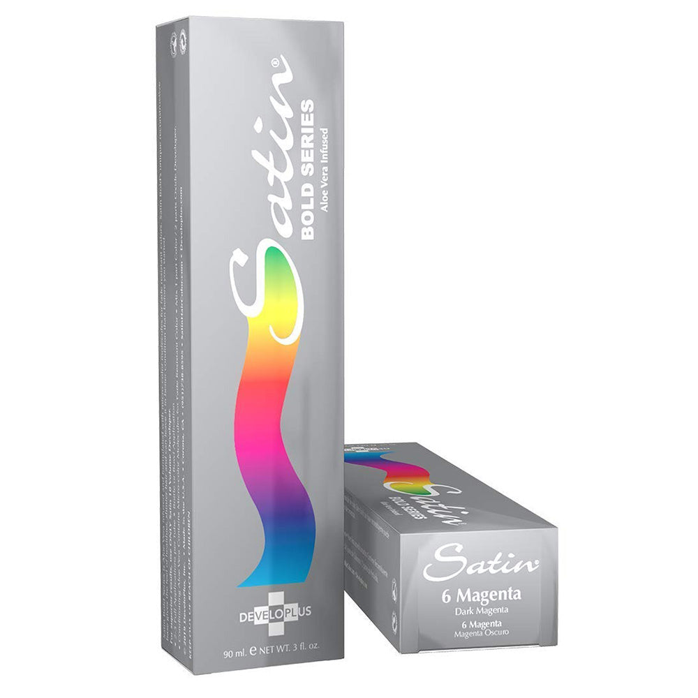 Satin Bold Hair Color 6 Dark Magenta 3Oz (90ml)