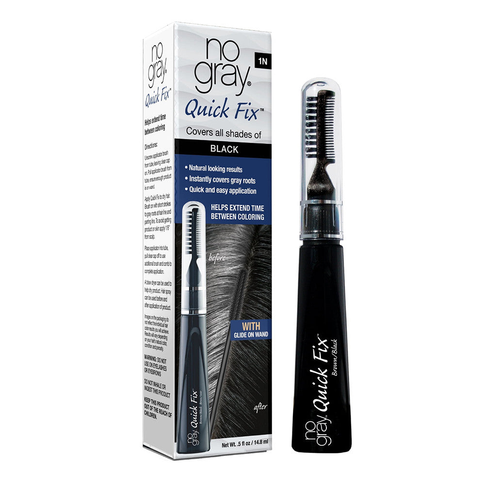 No Gray Quick Fix Cover All Shades, Black Color, 1 Ea