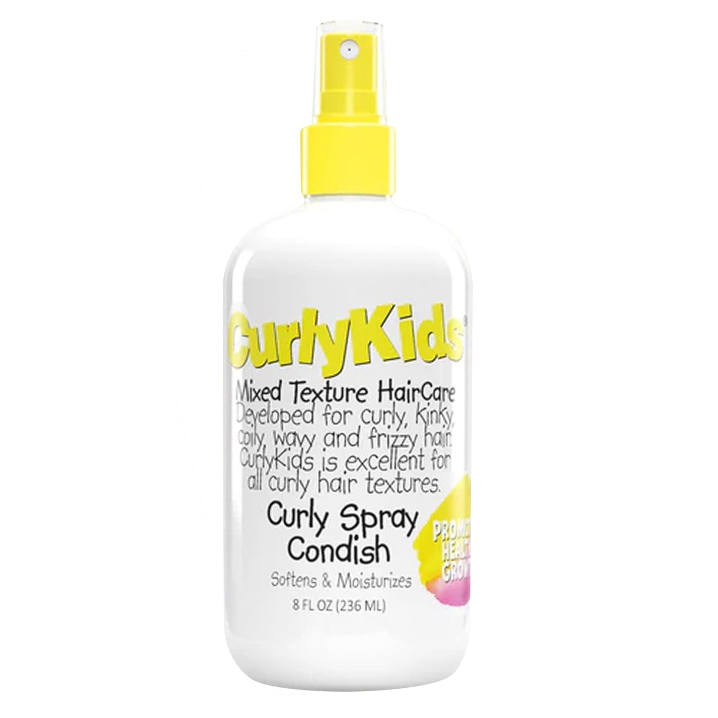 CurlyKids Curly Spray Leave In Conditioner Detangling Moisturizing Hair Care 8Oz (236ml)