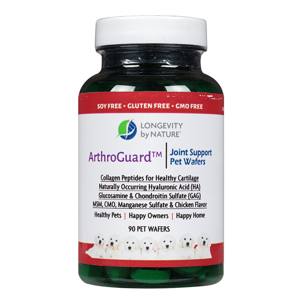 Longevity by Nature ArthroGuard Joint Support Pet Chicken Wafers, 90 Ea