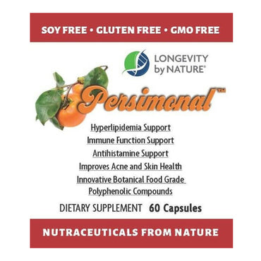 Longevity by Nature Persimonal Cardiovascular Health Support Capsules, 60 Ea