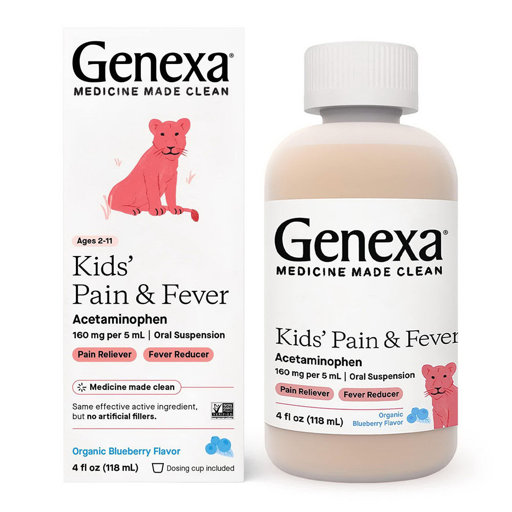 Genexa Kids Pain And Fever Syrup, 4 Oz