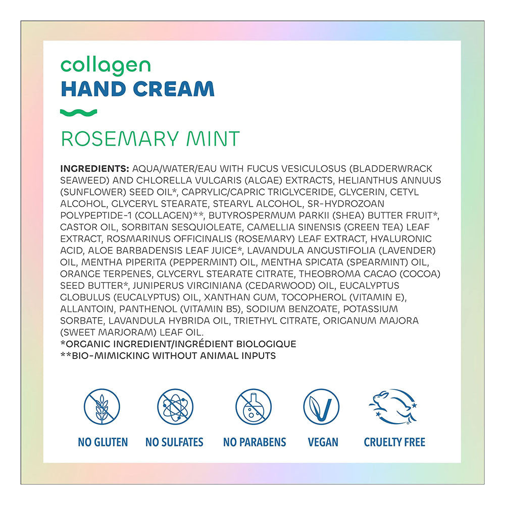 The Seaweed Bath Co Collagen Hand Cream, Rosemary Mint, 2 Oz