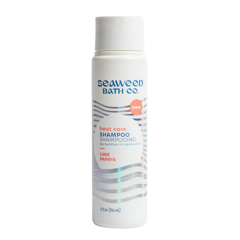Seaweed Bath Co Heat Care Shampoo, Lime Papaya, 12 Oz