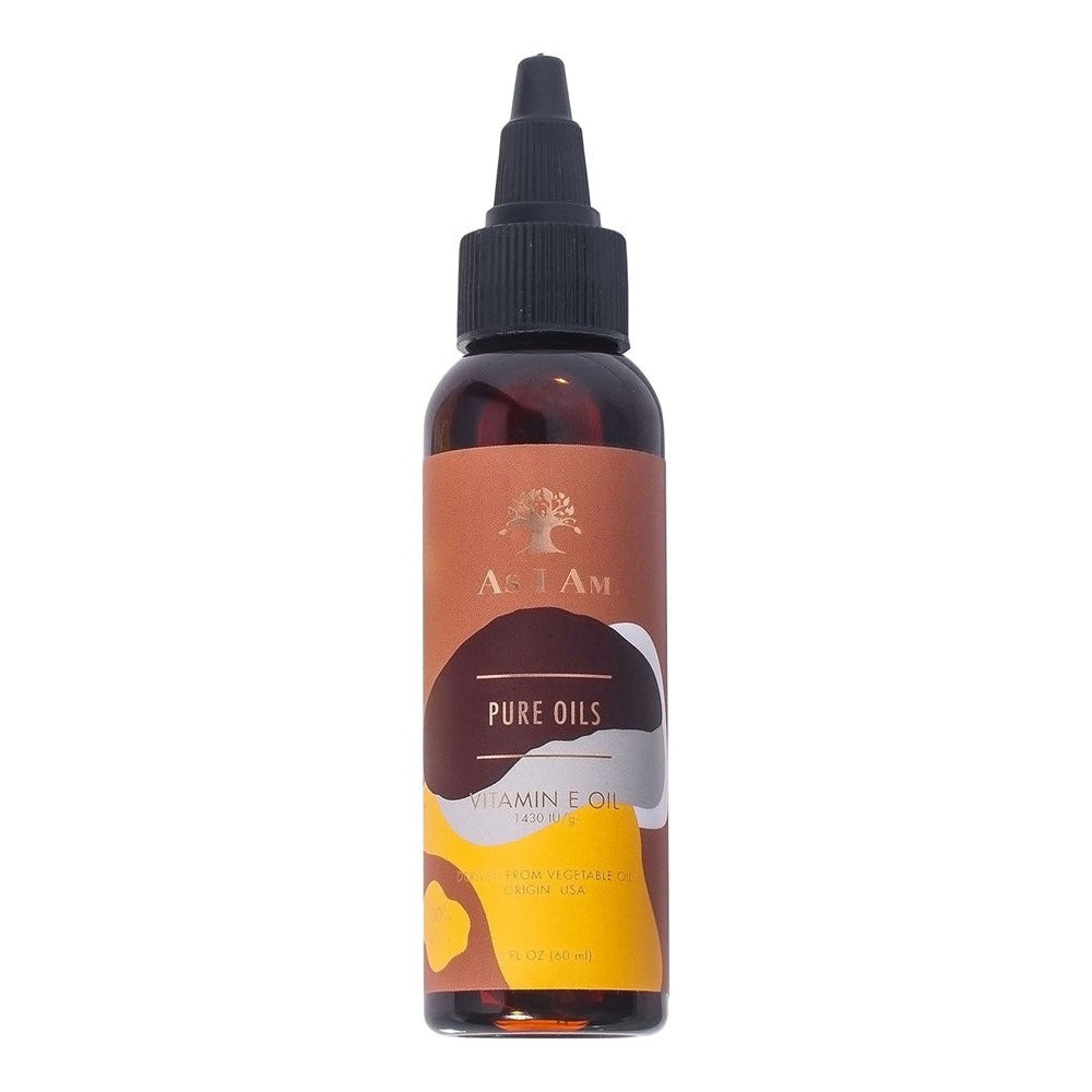 As I Am Antioxidant Rich Protects Against UV Damage Nourishes Hair Pure Oils Vitamin E Oil 2Oz (60ml)