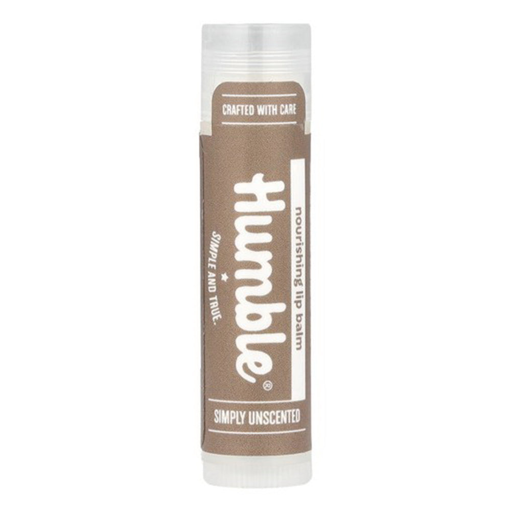 Humble Brands Nourishing Lip Balm Unscented for Moisturizing and Protecting Lips 0.15Oz (4.25g), Pack of 18