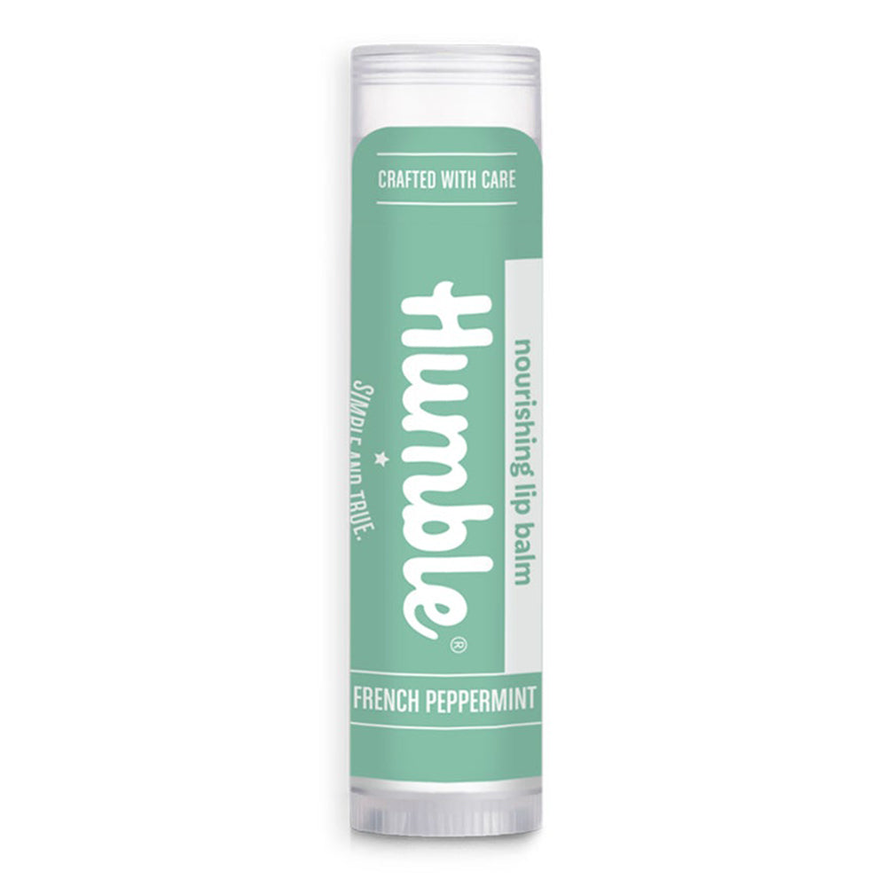 Humble Brands French Peppermint Ultra Moisturizing and Antioxidant Rich Formula Lip Balm 0.15Oz (4.25g), Pack of 18