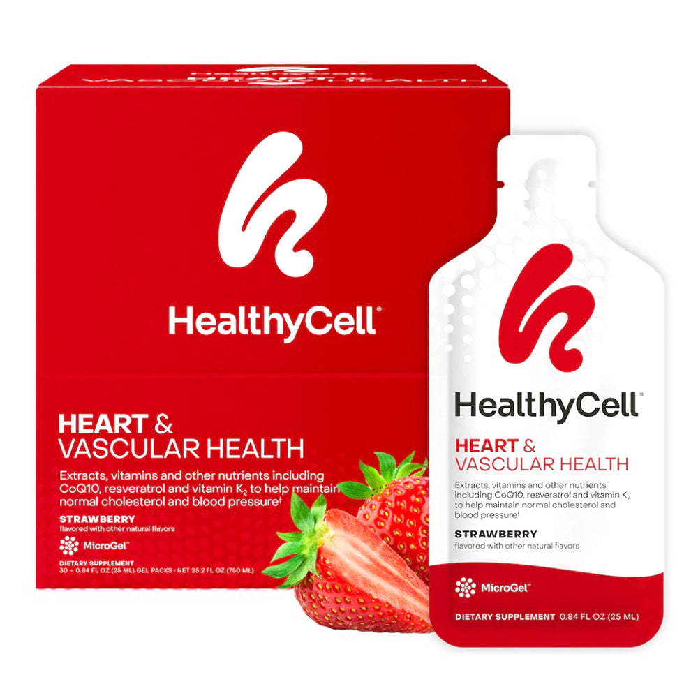 HealthyCell Heart and Vascular Health Dietary Supplement Gel Packs 0.84Oz (25ml) 30Ea