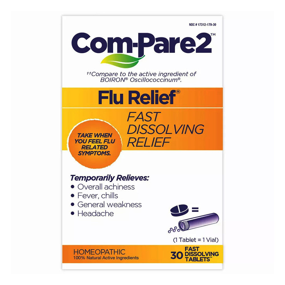 Com Pare2 Flu Relief Dissolve Tablets, 30 Ea