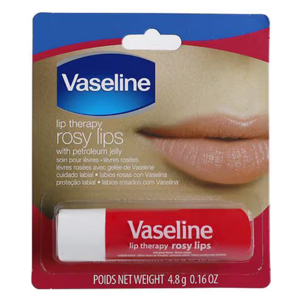 Vaseline Lip Therapy Care Petroleum Jelly Rosy Rosy Lips 0.16Oz (4.8g)