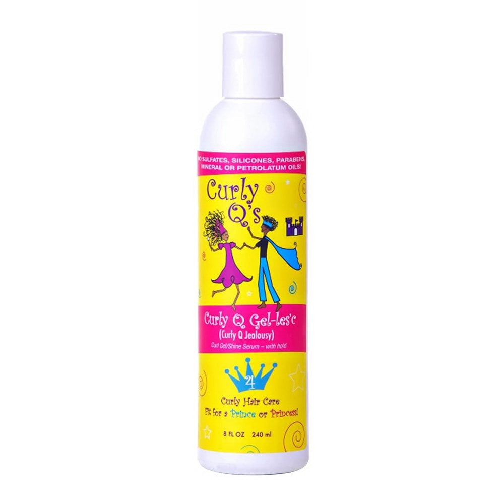 Curly Qs Curly Hair Care Lesc Dry Gel Shine Serum with Hold, 8 Oz