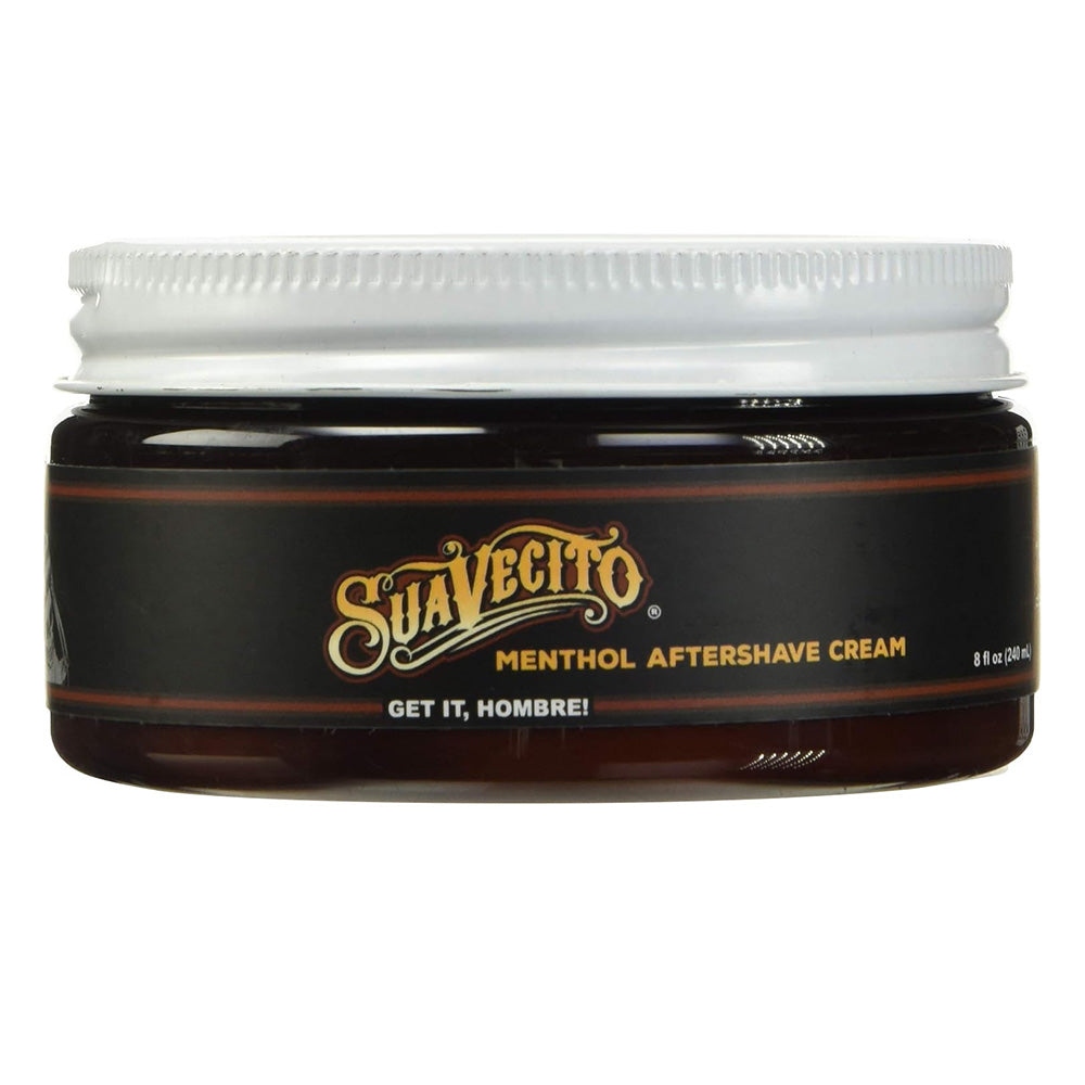 Suavecito Menthol Aftershave Cream for Men Prevent Skin rash and Razor Burn 8Oz (237ml)