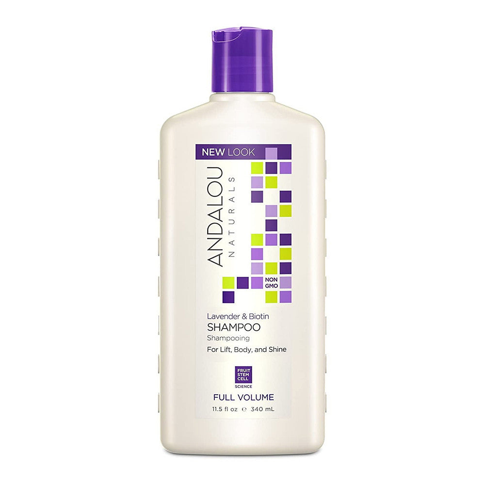 Andalou Naturals Full Volume Hair Shampoo, Lavendor And Biotin, 11.5 Oz