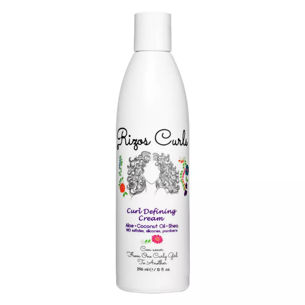 Rizos Curls Defining Hair Cream with Aloe Coconut Oil and Shea 10Oz (296ml)