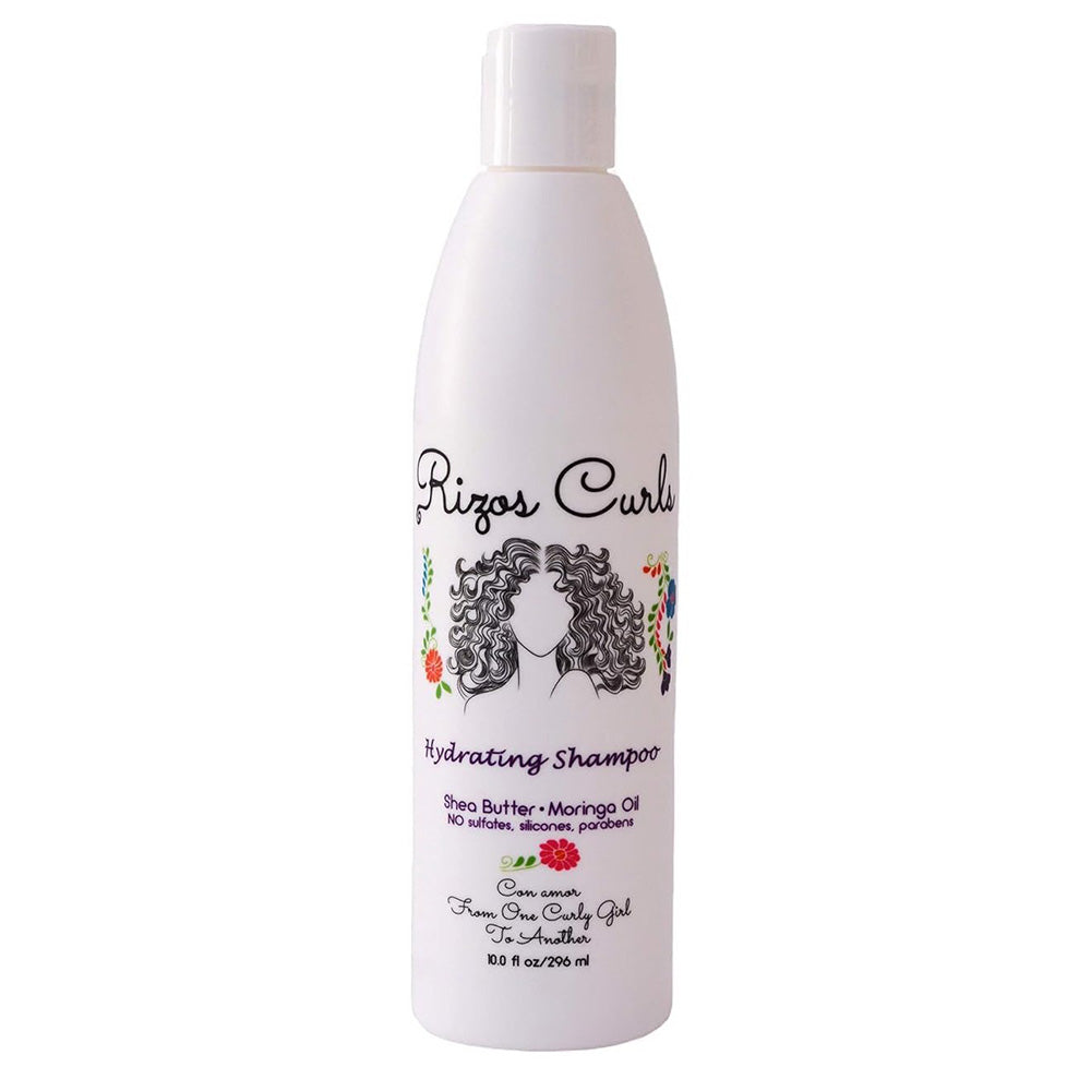 Rizos Curls Hydrating Hair Shampoo with Shea Butter and Moringa Oil 10Oz (296ml)