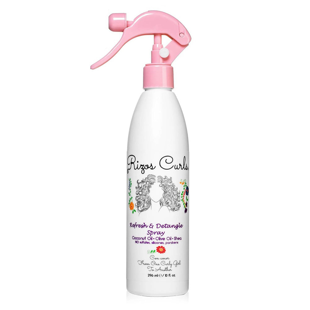 Rizos Curls Refresh and Detangle Spray with Shea Butter and Aloe Vera 10Oz (296ml)
